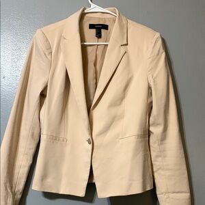 Forever 21 Cream Blazer Structured Fit Professional Style